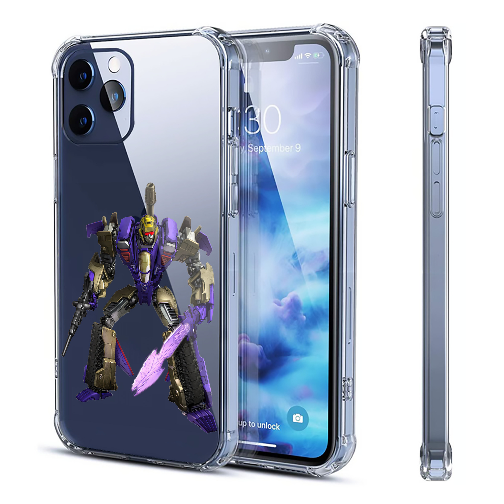 （画像用） Transformers トランスフォーマー 【iPhone 12シリーズ対応】透明スマホケース（クリアソフトケース）